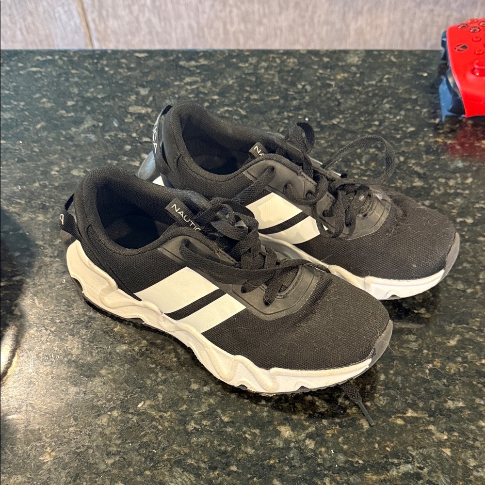 Nautica Black and White Athletic Shoes
